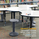 SitWell Adjustable Height Wobble Stool, Active Flexible Seating Chair