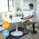 SitWell Adjustable Height Wobble Stool, Active Flexible Seating Chair