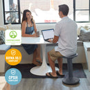 SitWell Adjustable Height Wobble Stool, Active Flexible Seating Chair