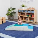 Junior Little Me Climb Crawl and Slide Climber, Mini-Sized Beginner Playset, 3-Piece