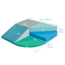 Tiny Twisting Corner Climber, Toddler Beginner Foam Climber, Indoor Active Play