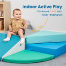 Tiny Twisting Corner Climber, Toddler Beginner Foam Climber, Indoor Active Play