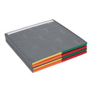 Square Dance Activity Play Mat, Colorful Tummy Time Folding Foam Mat