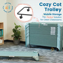 Stackable Cozy Cot with Blanket and Pillow Storage, Ready to Assemble, 6-Pack
