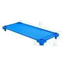 ECR4Kids Stackable Kiddie Cot, Childrenâ€™s Naptime Cot, Ready-to-Assemble, 6-Pack - Blue