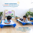 ECR4Kids Stackable Kiddie Cot, Childrenâ€™s Naptime Cot, Ready-to-Assemble, 6-Pack - Blue