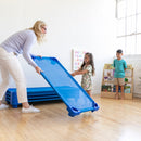 ECR4Kids Stackable Kiddie Cot, Childrenâ€™s Naptime Cot, Ready-to-Assemble, 6-Pack - Blue
