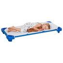 ECR4Kids Stackable Kiddie Cot, Childrenâ€™s Naptime Cot, Ready-to-Assemble, 6-Pack - Blue