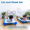 Stackable Kiddie Cot with Sheets, Standard Size, Ready-to-Assemble, 6-Pack