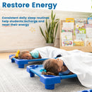 Stackable Kiddie Cot with Sheets, Toddler Size, Ready-to-Assemble, 6-Pack
