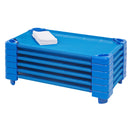Stackable Kiddie Cot with Sheets, Toddler Size, Ready-to-Assemble, 6-Pack
