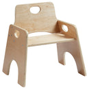 Stackable Wooden Chair for Toddlers, Sturdy Hardwood Furniture for Kids, Seating Set for Homes, Classrooms and Daycares, Natural