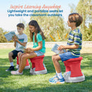 Storage Wobble Stool, Active Learning Chair, Flexible Seating, 15in Seat Height