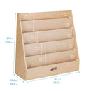 Streamline Book Display, Eco-Friendly Birch Plywood Single-Sided Bookshelf, 5-Shelves