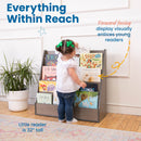Streamline Book Display, Eco-Friendly Birch Plywood Single-Sided Bookshelf, 5-Shelves