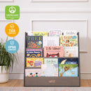 Streamline Book Display, Eco-Friendly Birch Plywood Single-Sided Bookshelf, 5-Shelves
