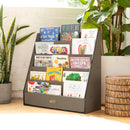 Streamline Book Display, Eco-Friendly Birch Plywood Single-Sided Bookshelf, 5-Shelves