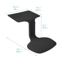 The Surf Portable Lap Desk, Kids Floor Desk, One-Piece Writing Table, Flexible Seating, 10-Pack