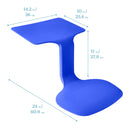 The Surf Portable Lap Desk, Kids Floor Desk, One-Piece Writing Table, Flexible Seating, 10-Pack