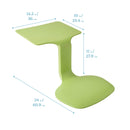 The Surf Portable Lap Desk, Kids Floor Desk, One-Piece Writing Table, Flexible Seating, 10-Pack