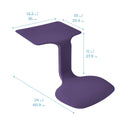 The Surf Portable Lap Desk, Kids Floor Desk, One-Piece Writing Table, Flexible Seating, 10-Pack