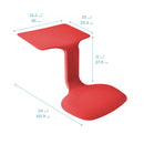 The Surf Portable Lap Desk, Kids Floor Desk, One-Piece Writing Table, Flexible Seating, 10-Pack