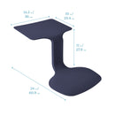 The Surf Portable Lap Desk, Kids Floor Desk, One-Piece Writing Table, Flexible Seating, 10-Pack