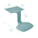 The Surf Portable Lap Desk, Kids Floor Desk, One-Piece Writing Table, Flexible Seating, 10-Pack