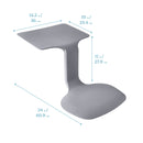 The Surf Portable Lap Desk, Kids Floor Desk, One-Piece Writing Table, Flexible Seating, 10-Pack