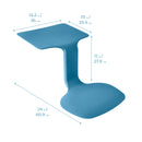 The Surf Portable Lap Desk, Kids Floor Desk, One-Piece Writing Table, Flexible Seating, 10-Pack