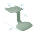 The Surf Portable Lap Desk, Kids Floor Desk, One-Piece Writing Table, Flexible Seating, 10-Pack