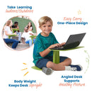 The Surf Portable Lap Desk, Kids Floor Desk, One-Piece Writing Table, Flexible Seating, 10-Pack