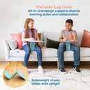 The Surf Portable Lap Desk, Kids Floor Desk, One-Piece Writing Table, Flexible Seating, 10-Pack