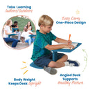 The Surf Portable Lap Desk, Kids Floor Desk, One-Piece Writing Table, Flexible Seating, 10-Pack