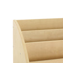 Toddler Book Display Stand, Eco-Friendly Birch Plywood Book Shelf, 4 Shelves