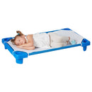 Toddler Cot Sheet with Elastic Straps, 12-Pack - White