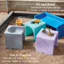 Chaise cube 3 en 1 Tri-Me, siège de jeu ou table portable d'intérieur/extérieur pour enfants et tout-petits