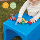 Chaise cube 3 en 1 Tri-Me, siège de jeu ou table portable d'intérieur/extérieur pour enfants et tout-petits