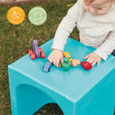 Chaise cube 3 en 1 Tri-Me, siège de jeu ou table portable d'intérieur/extérieur pour enfants et tout-petits