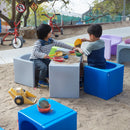 Chaise cube 3 en 1 Tri-Me, siège de jeu ou table portable d'intérieur/extérieur pour enfants et tout-petits