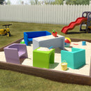 Chaise cube 3 en 1 Tri-Me, siège de jeu ou table portable d'intérieur/extérieur pour enfants et tout-petits
