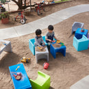 Chaise cube 3 en 1 Tri-Me, siège de jeu ou table portable d'intérieur/extérieur pour enfants et tout-petits