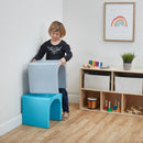 Chaise cube 3 en 1 Tri-Me, siège de jeu ou table portable d'intérieur/extérieur pour enfants et tout-petits