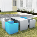 Chaise cube 3 en 1 Tri-Me, siège de jeu ou table portable d'intérieur/extérieur pour enfants et tout-petits