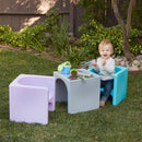 Chaise cube 3 en 1 Tri-Me, siège de jeu ou table portable d'intérieur/extérieur pour enfants et tout-petits