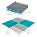 Turning Tiles Activity Play Mat, Colorful Tummy Time Folding Foam Mat