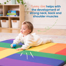 Turning Tiles Activity Play Mat, Colorful Tummy Time Folding Foam Mat