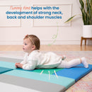 Turning Tiles Activity Play Mat, Colorful Tummy Time Folding Foam Mat