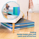 Turning Tiles Activity Play Mat, Colorful Tummy Time Folding Foam Mat