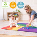 Turning Tiles Activity Play Mat, Colorful Tummy Time Folding Foam Mat